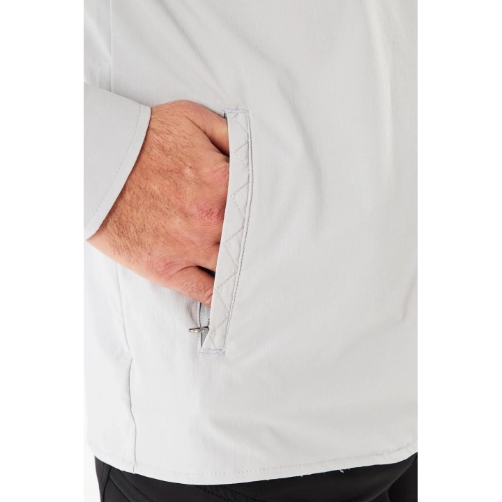 İssi İçi Astarlı Çıtlıçıtlı Gömlek A.Gri