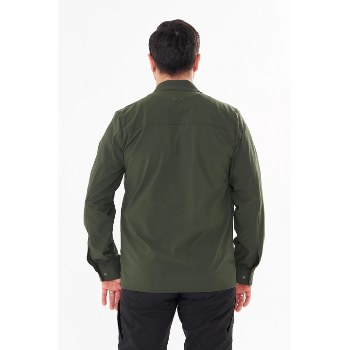 İssi İçi Astarlı Çıtlıçıtlı Gömlek Haki