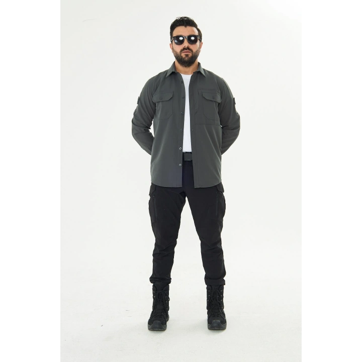 İSSİ Kışlık Pençli Gömlek Antrasit