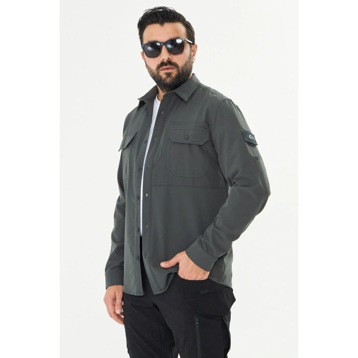 İSSİ Kışlık Pençli Gömlek Antrasit