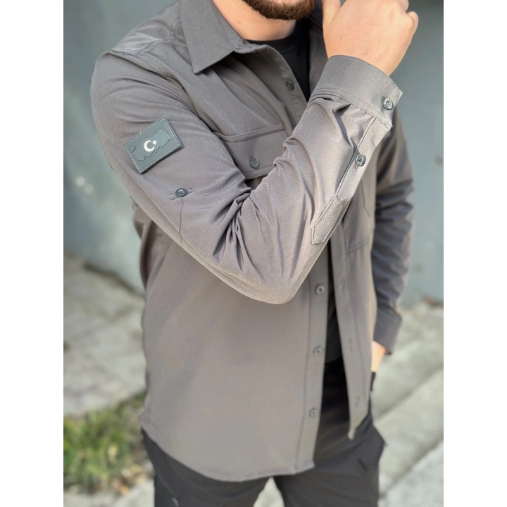 İSSİ Kışlık Pençli Gömlek Antrasit