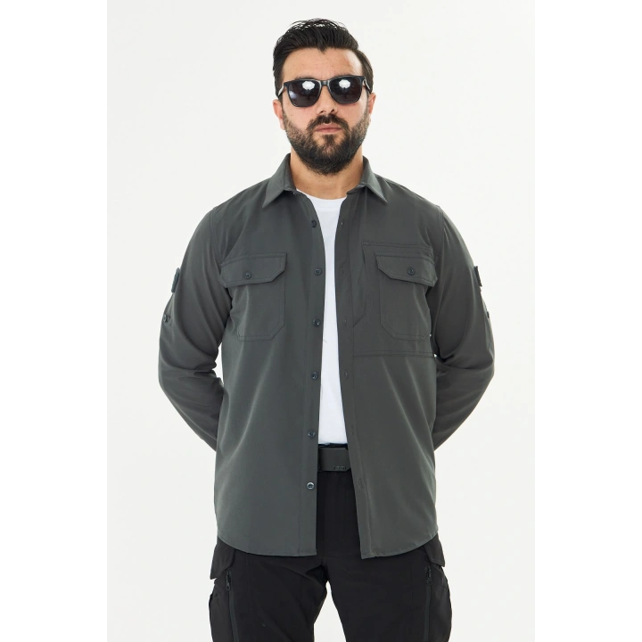 İSSİ Kışlık Pençli Gömlek Antrasit