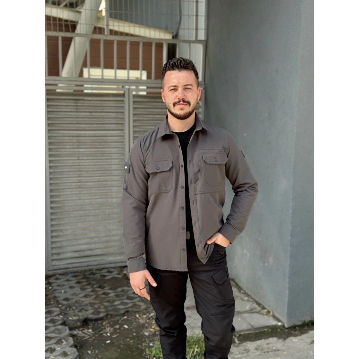 İSSİ Kışlık Pençli Gömlek Antrasit