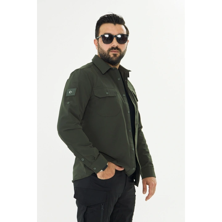 İSSİ Kışlık Pençli Gömlek Haki