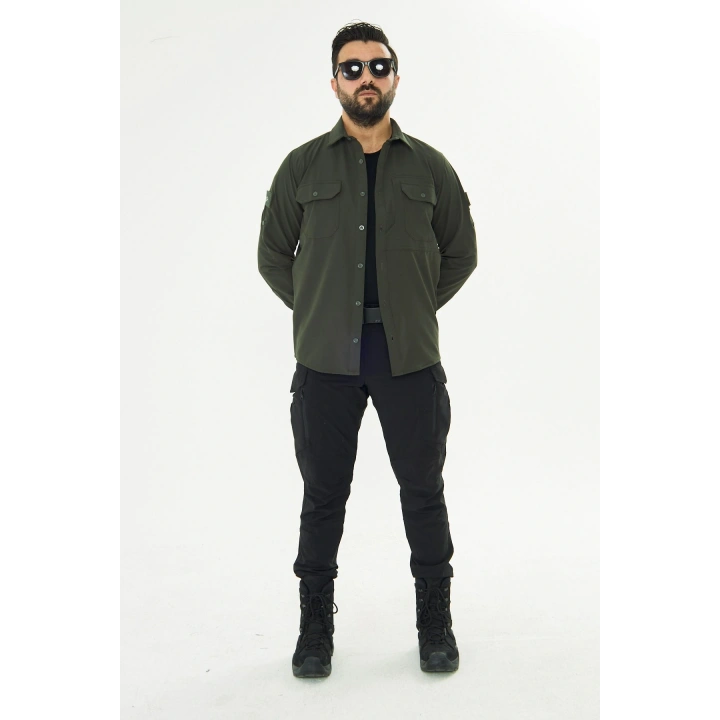 İSSİ Kışlık Pençli Gömlek Haki