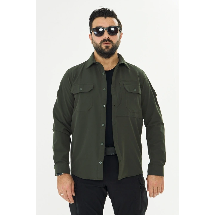 İSSİ Kışlık Pençli Gömlek Haki