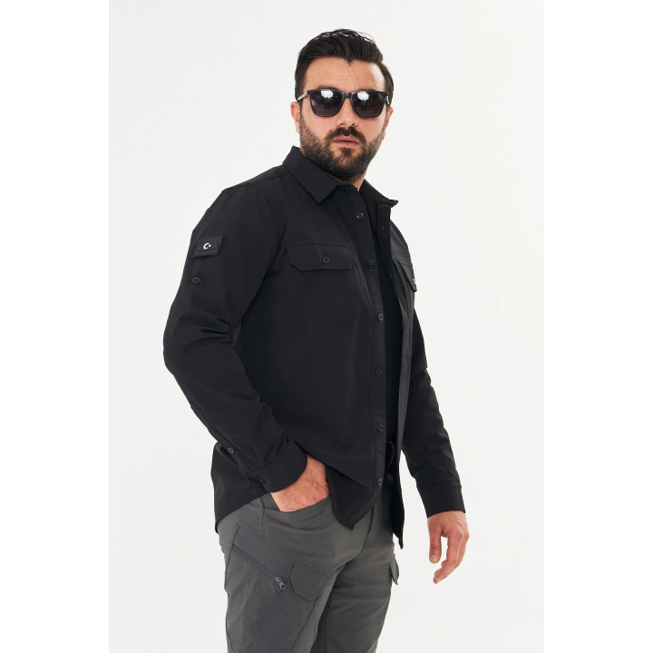 İSSİ Kışlık Pençli Gömlek Siyah