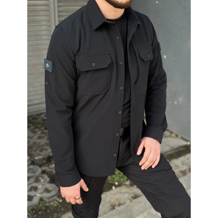 İSSİ Kışlık Pençli Gömlek Siyah