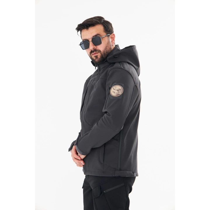 İSSİ Tactical Pro Softshell Kışlık Mont Antrasit
