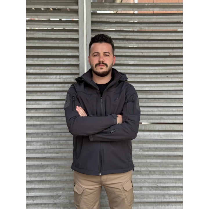 İSSİ Tactical Pro Softshell Kışlık Mont Antrasit