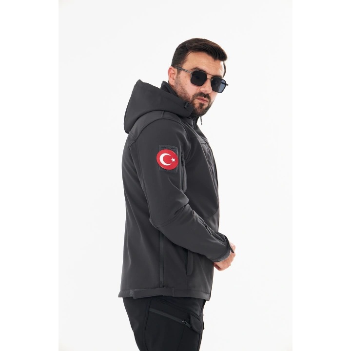 İSSİ Tactical Pro Softshell Kışlık Mont Antrasit