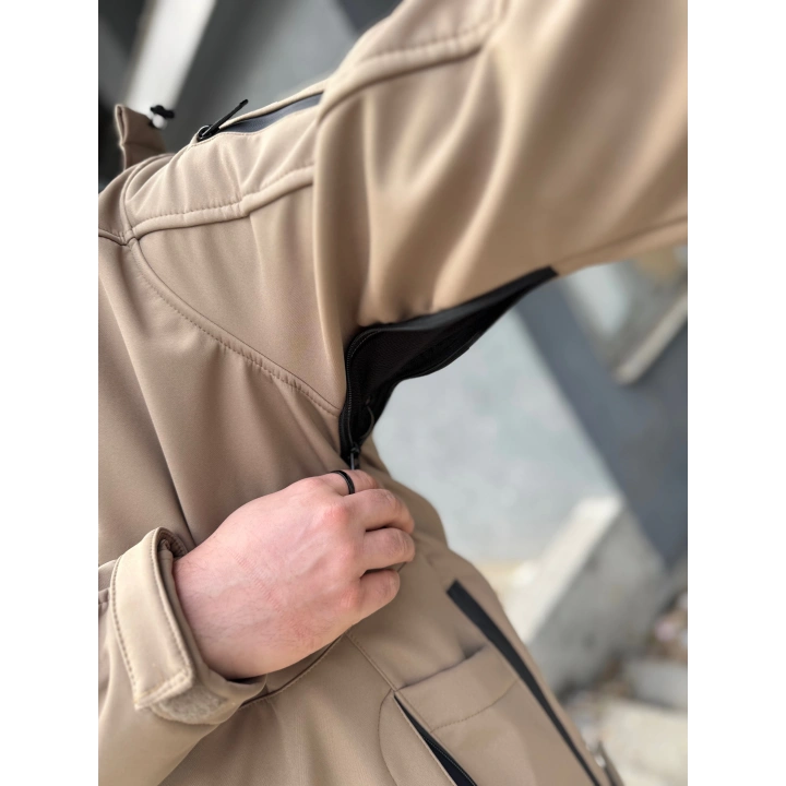 İSSİ Tactical Pro Softshell Kışlık Mont Çöl