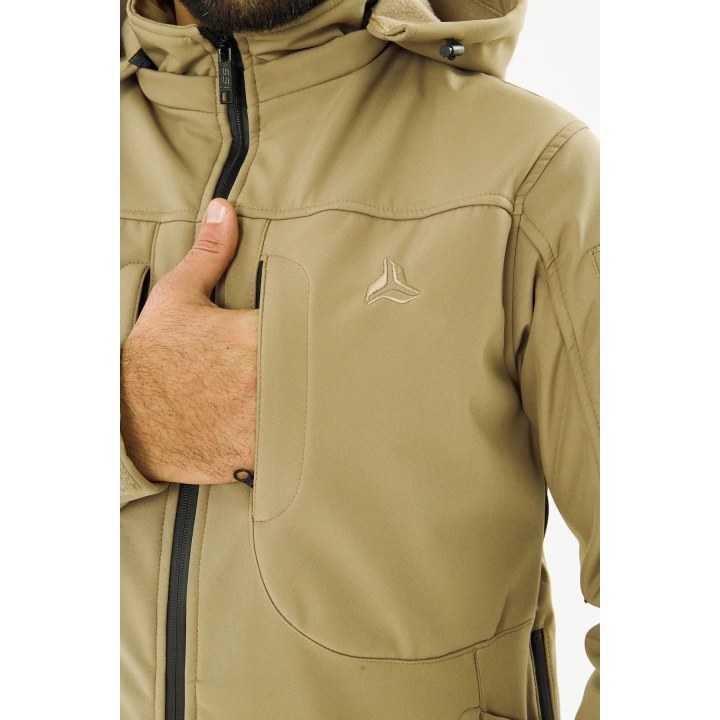 İSSİ Tactical Pro Softshell Kışlık Mont Çöl