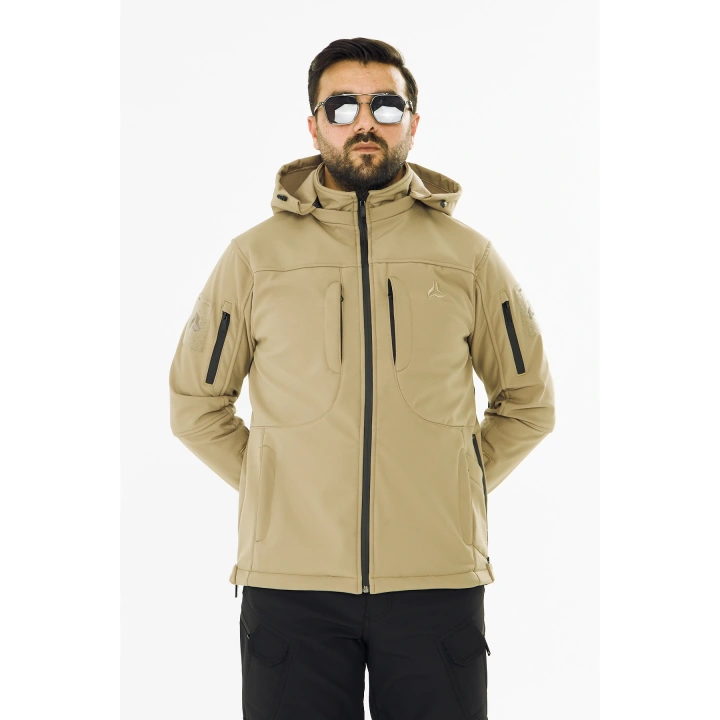 İSSİ Tactical Pro Softshell Kışlık Mont Çöl