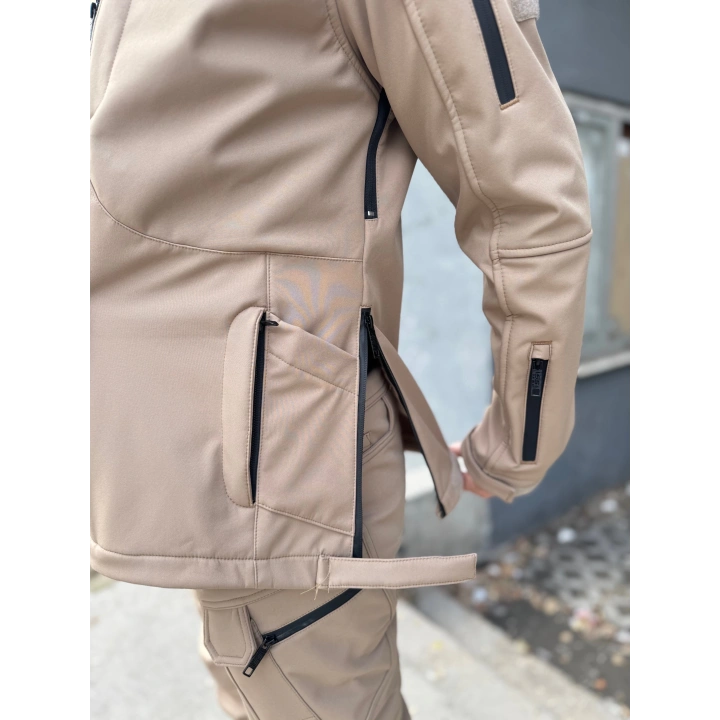 İSSİ Tactical Pro Softshell Kışlık Mont Çöl