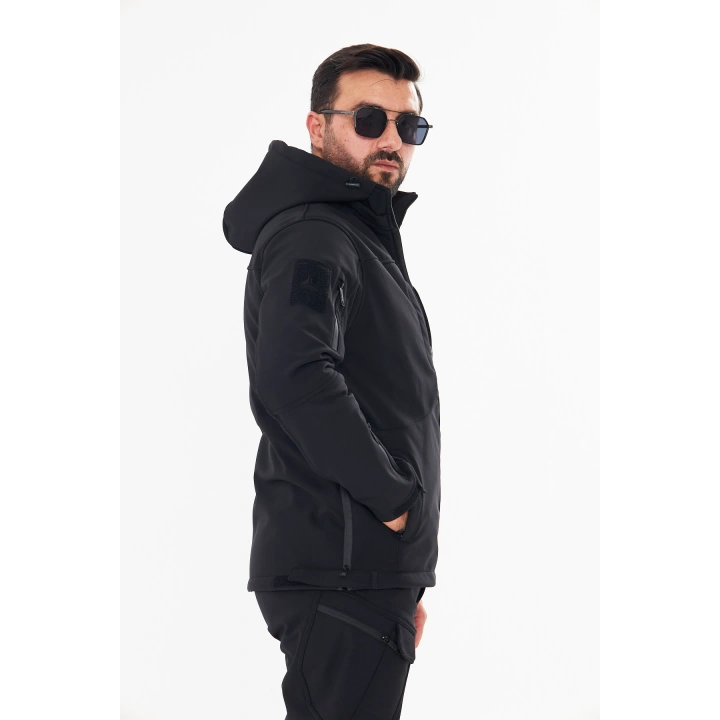 İSSİ Tactical Pro Softshell Kışlık Mont Siyah