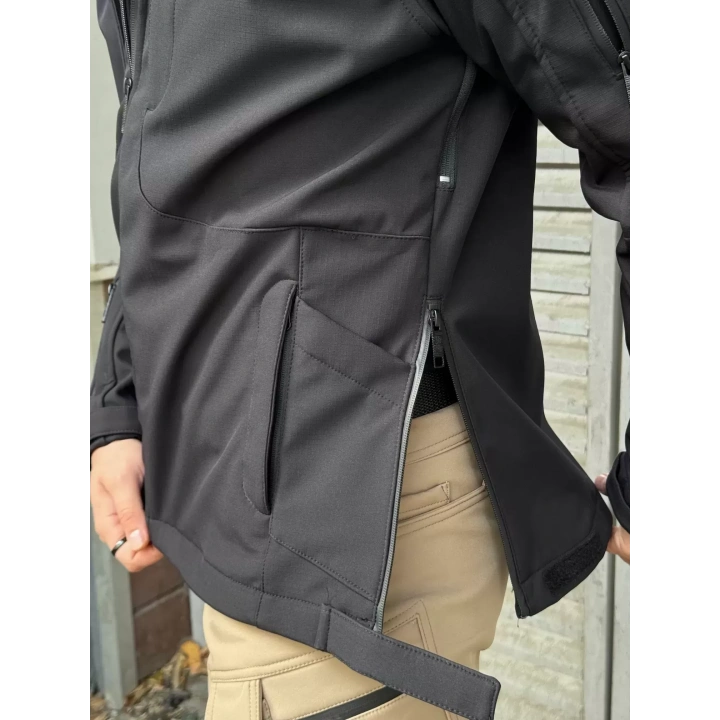 İSSİ Tactical Pro Softshell Kışlık Mont Siyah