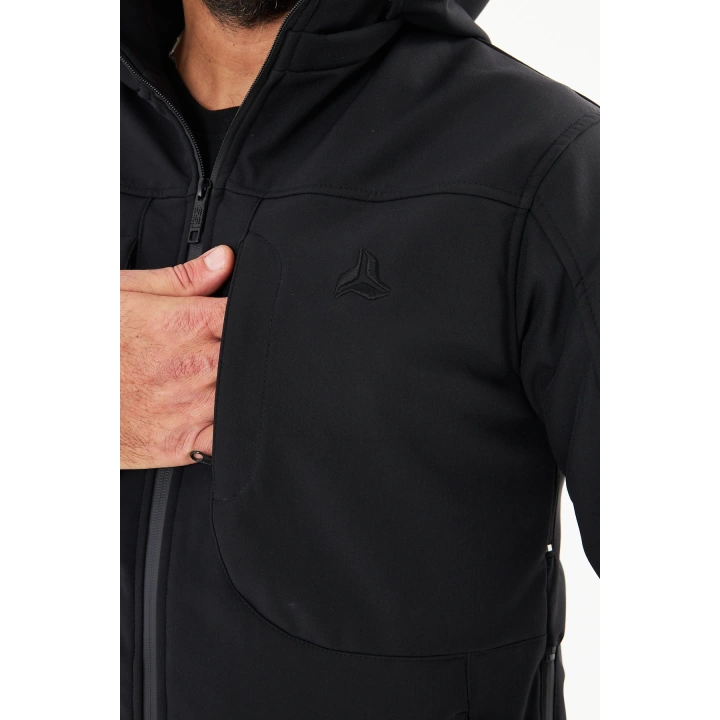 İSSİ Tactical Pro Softshell Kışlık Mont Siyah