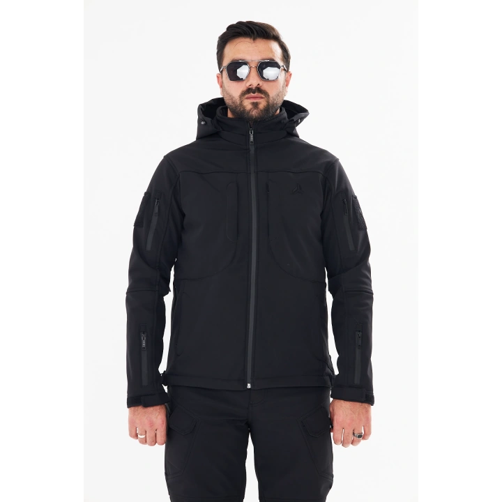 İSSİ Tactical Pro Softshell Kışlık Mont Siyah