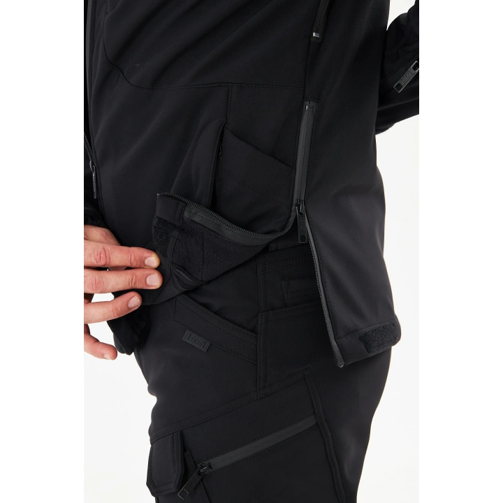 İSSİ Tactical Pro Softshell Kışlık Mont Siyah