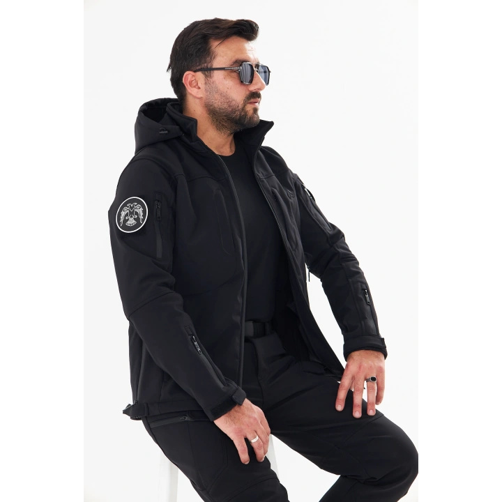 İSSİ Tactical Pro Softshell Kışlık Mont Siyah