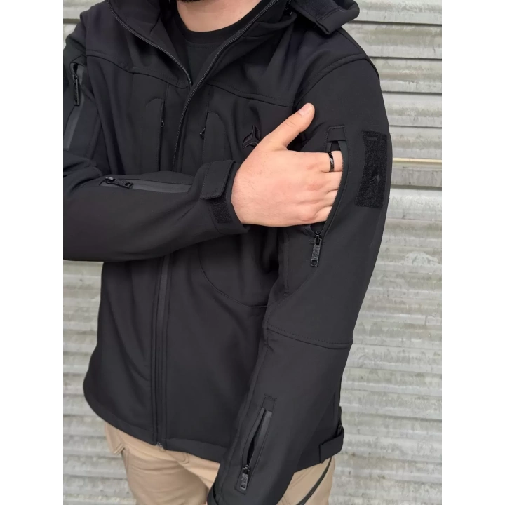 İSSİ Tactical Pro Softshell Kışlık Mont Siyah