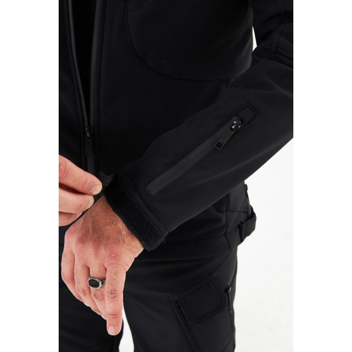 İSSİ Tactical Pro Softshell Kışlık Mont Siyah