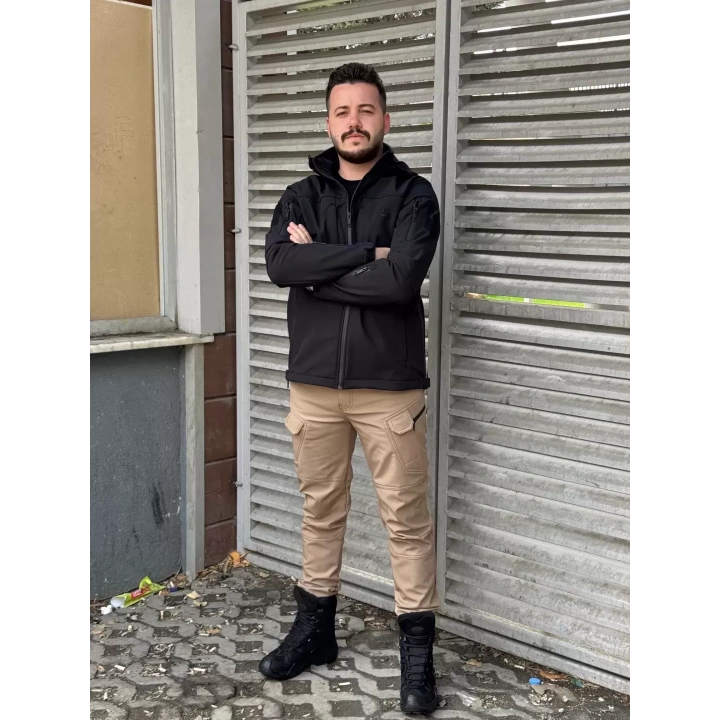 İSSİ Tactical Pro Softshell Kışlık Mont Siyah