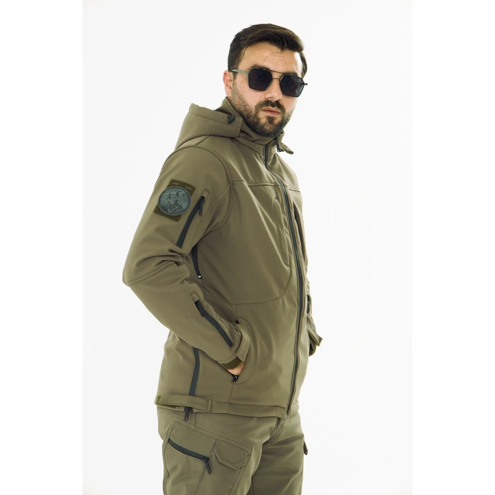 İSSİ Tactical Pro Softshell Kışlık Mont Toprak
