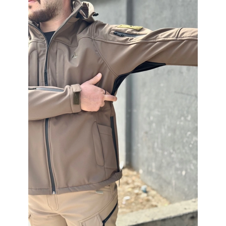 İSSİ Tactical Pro Softshell Kışlık Mont Toprak