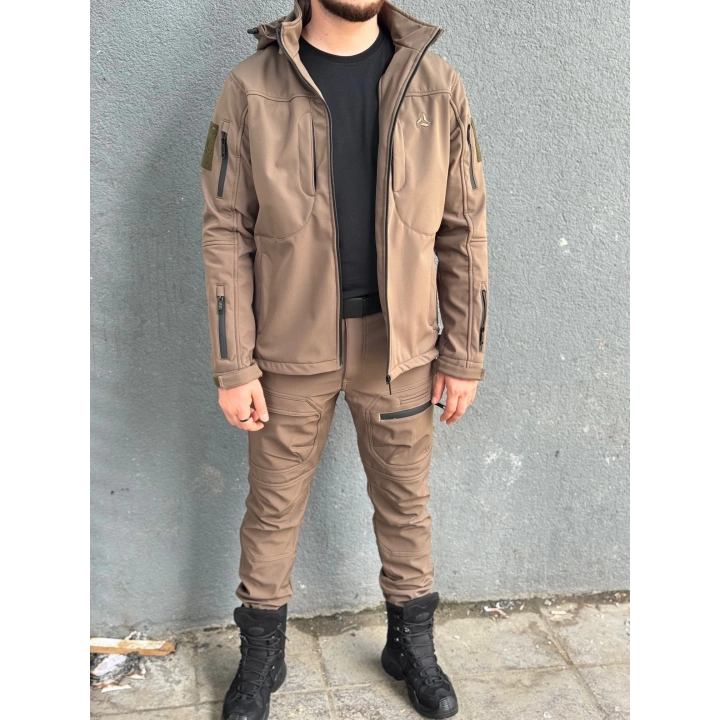 İSSİ Tactical Pro Softshell Kışlık Mont Toprak