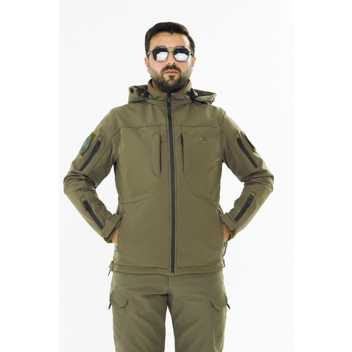 İSSİ Tactical Pro Softshell Kışlık Mont Toprak