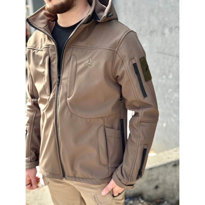 İSSİ Tactical Pro Softshell Kışlık Mont Toprak