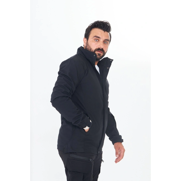 İssi Taktikal Dik Yaka Mevsimlik Ceket - Siyah