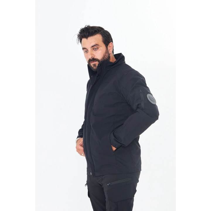 İssi Taktikal Dik Yaka Mevsimlik Ceket - Siyah
