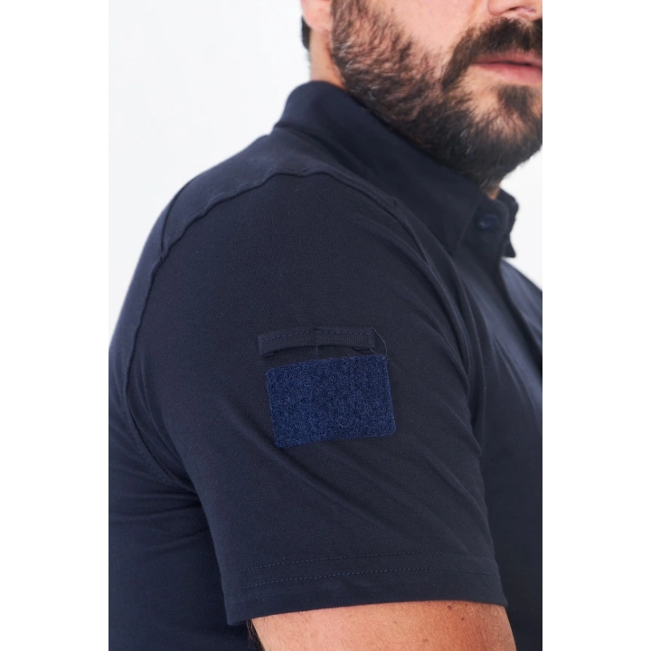 Polo Yaka Taktik Tshirt Lacivert