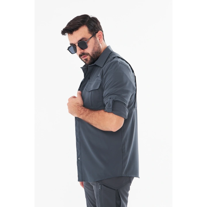 Taktikal Antrasit Premium Gömlek