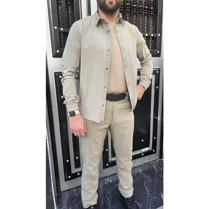 Taktikal Outdoor Mevsimlik Ceket Kombin - Çöl