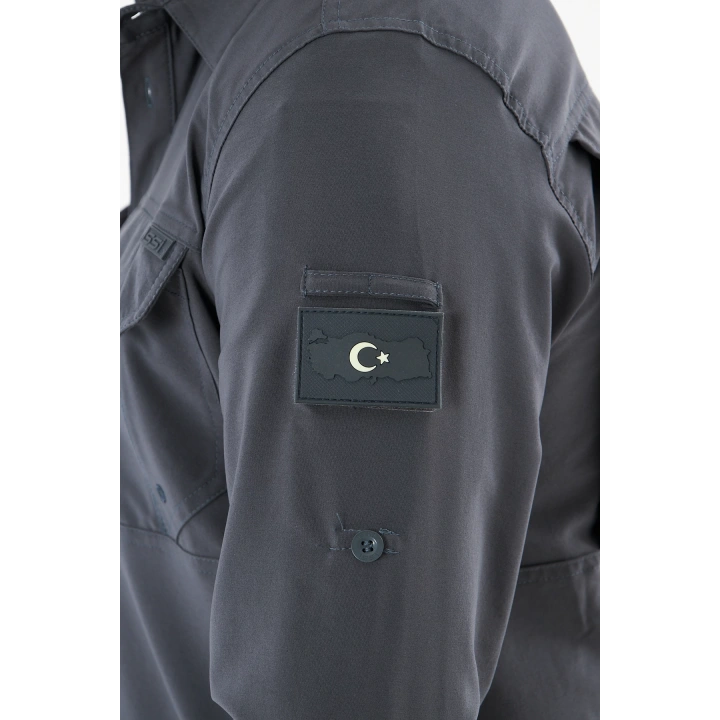 İSSİ Taktikal Pençli Antrasit Gömlek