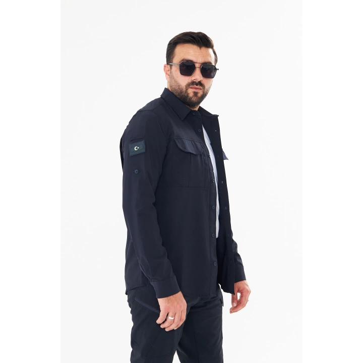 İSSİ Taktikal Pençli Lacivert Gömlek