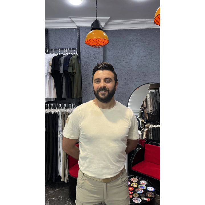 Tereyağı Bisiklet Yaka T-Shirt