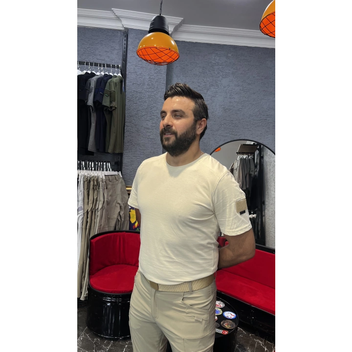 Tereyağı Bisiklet Yaka T-Shirt