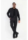 Battal Taktikal Pençli Siyah Gömlek