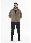 İSSİ İçi Astarlı Çöl Peluş Hırka