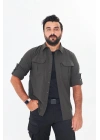 İssi 706 Taktik Tek Bayrak Pençli Haki Gömlek