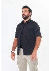 İssi 706 Taktik Tek Bayrak Pençli Siyah Gömlek