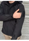 İSSİ Tactical Pro Softshell Kışlık Mont Siyah