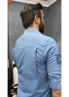 Taktikal Pençli Açık Mavi Gömlek