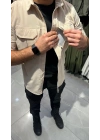 Taktikal Pençli Krem Gömlek