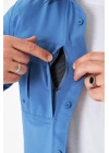 Taktikal Pençli Mavi Gömlek